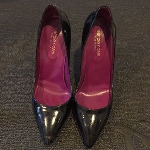 Sergio Rossi Black Patent Pumps